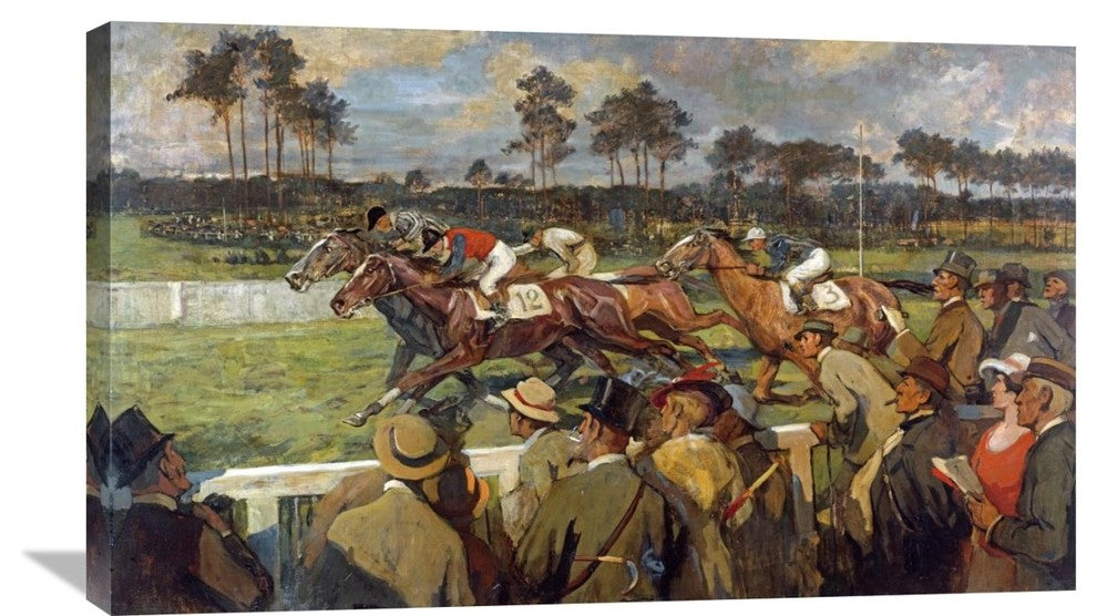 "Racing, Hoppe-Garden, Berlin" Artwork, 36" x 21"