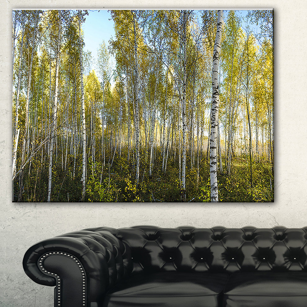 "Green Autumn Trees" Canvas Print