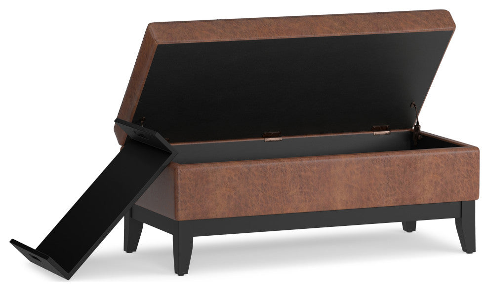 Oregon Storage Ottoman Bench with Tray