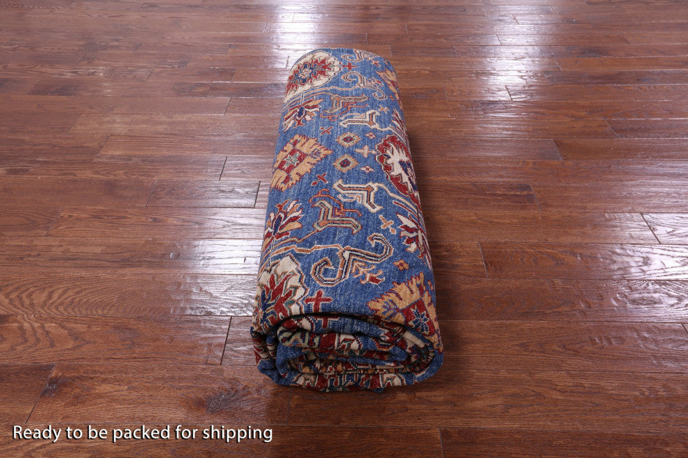 Super Kazak Hand Knotted Wool Rug 9' 11" X 13' 1" Q10605