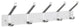 Decorative Hooks For The Home, White Wood and Satin Aluminum