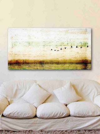 "Birds Flying" Fine Art Canvas Print, 45"x22.5"