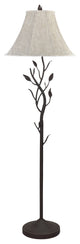 Iron 1-Light Floor, Black