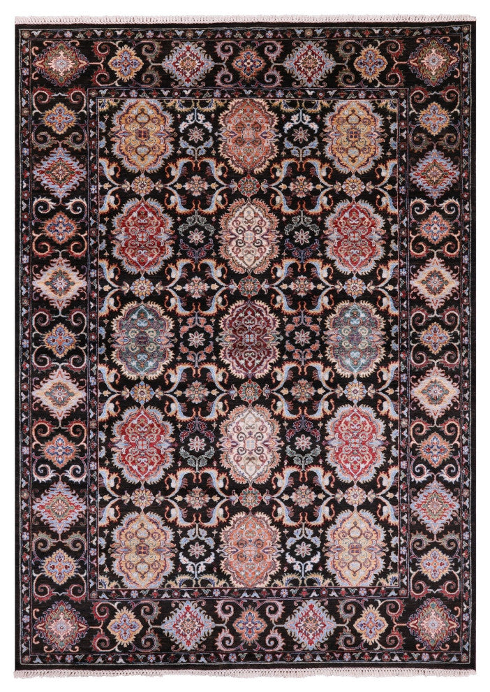 Handmade Persian Tabriz Wool Rug 7' 0" X 9' 9" Q10114