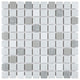 Crystalline Square Grey Porcelain Floor and Wall Tile