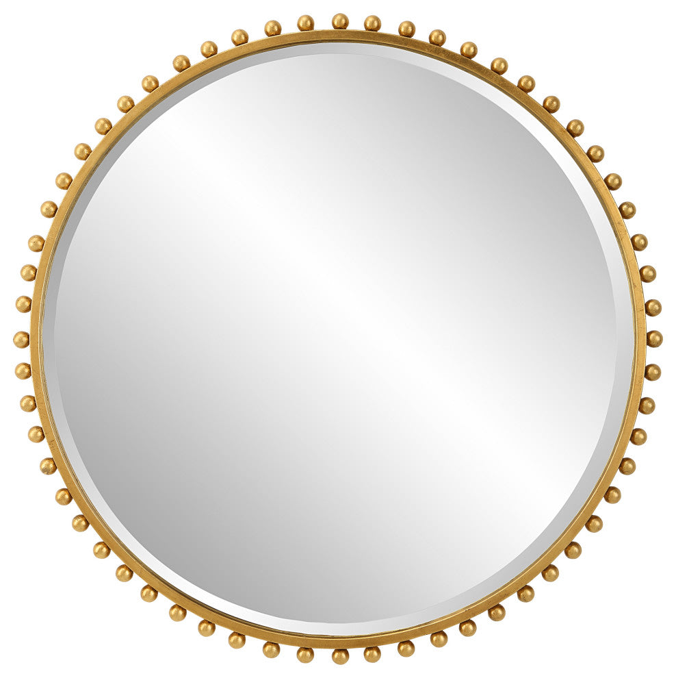 Uttermost Taza Gold Round Mirror