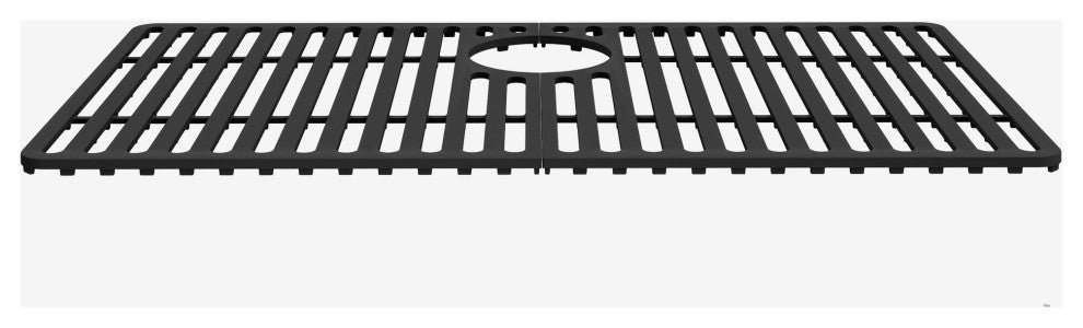 VIGO Silicone Protective Bottom Grid for Single Bowl Kitchen Sink, Matte Black, 28"lx15"w