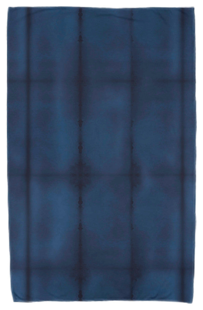 Pool, Stripe Print Beach Towel, Navy Blue