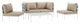 Harmony 5-Piece Outdoor Patio Aluminum Sectional Sofa Set