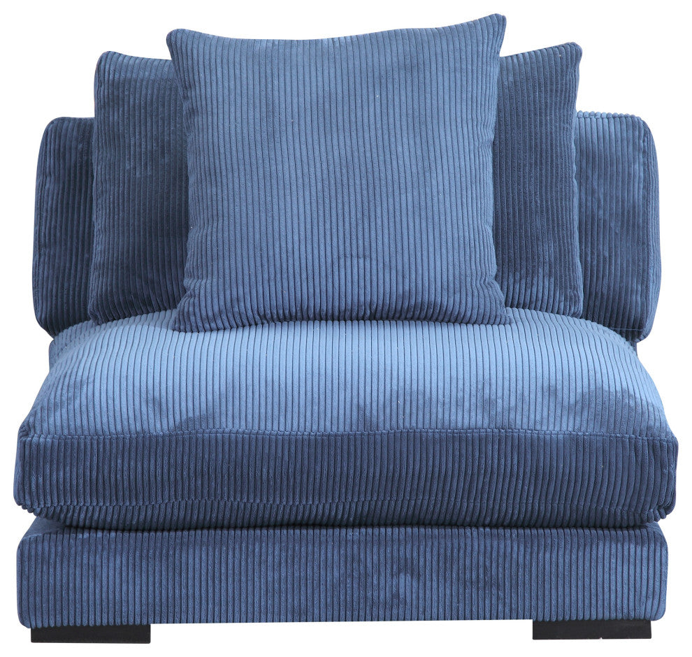First of A Kind Tumble Slipper Chair Navy
