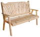 Cedar Fanback Bench, Unfinished, 4 Foot