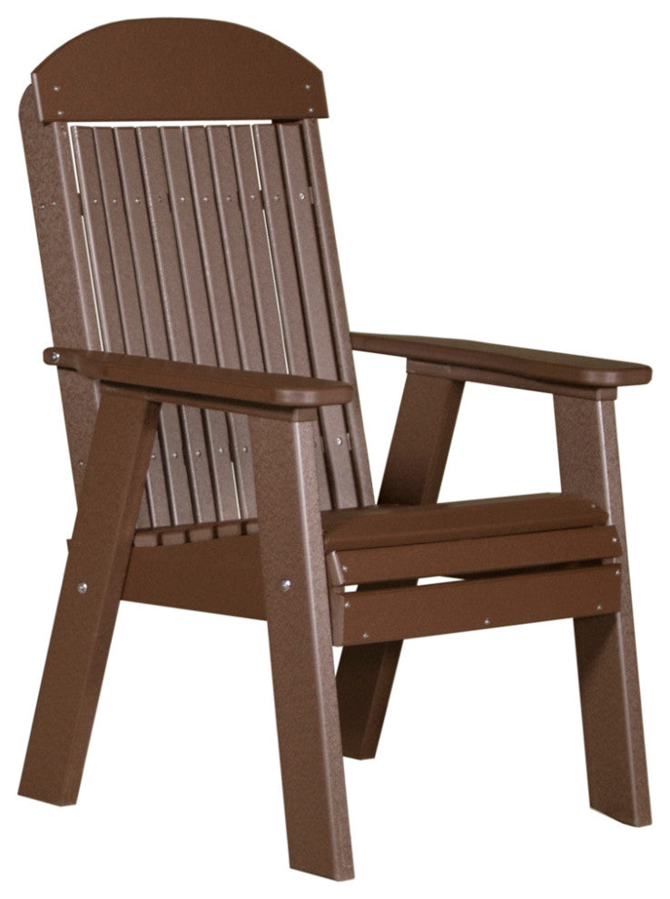 Poly Classic Bench, Chestnut Brown, 2 Foot