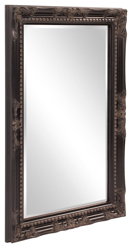 Howard Elliott Queen Ann Rectangular Mirror, Black