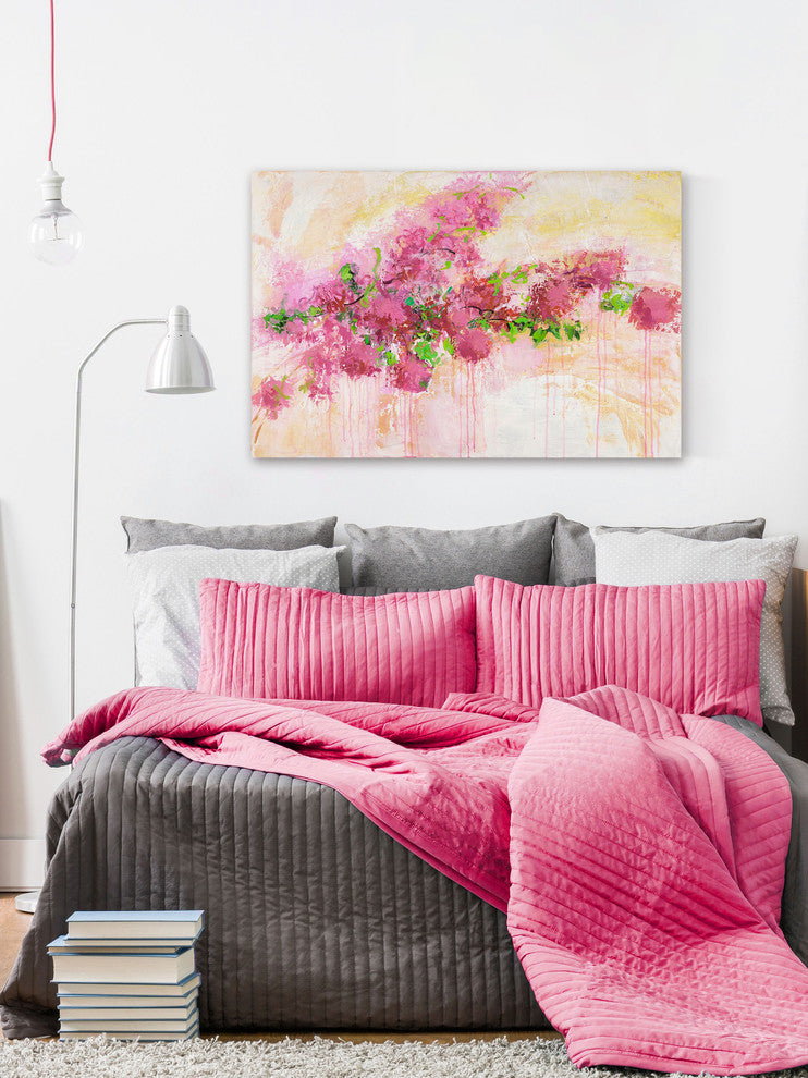 "Petal Passion" by Julie Joy Painting Print Wrapped Canvas, 36x24