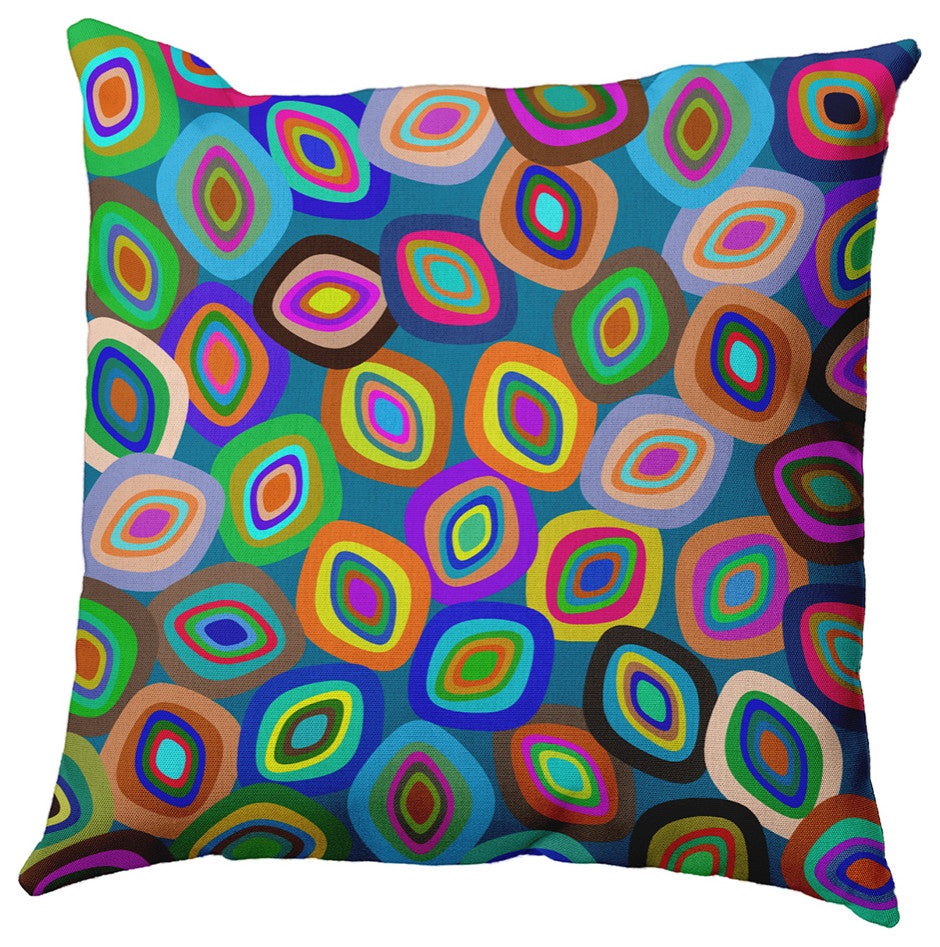 Modern Leaf Pile Accent Pillow