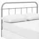 Gray Serena Queen Steel Headboard