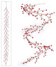 6' Artificial Red Berry Garland With 150 Berries, Poseable Wire Center