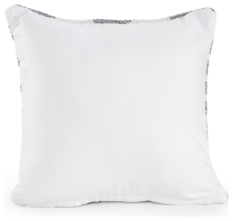 Grayscale Dimensions Throw Pillow