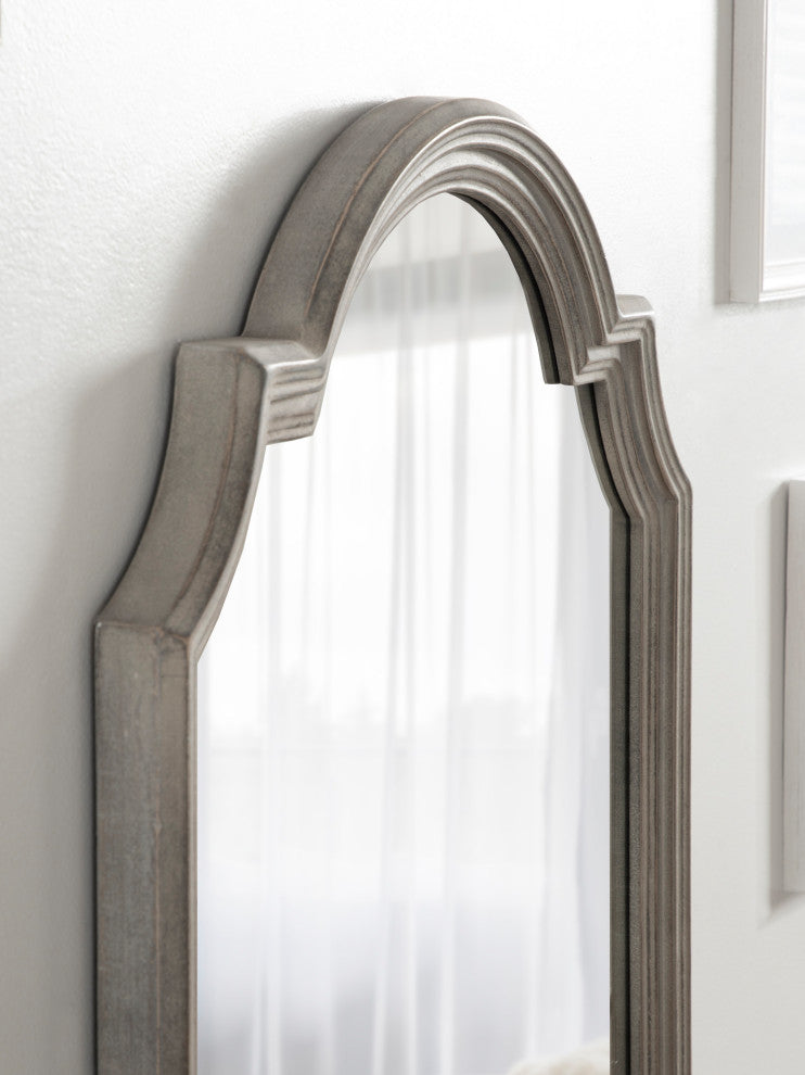 Fairbourne Framed Wall Mirror, Gray, 24"x36"