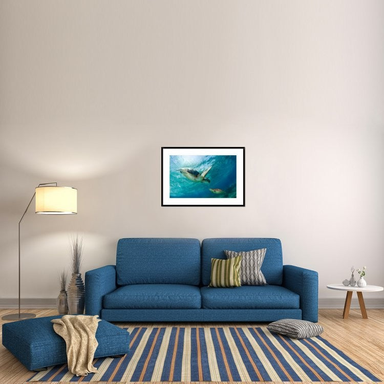 "Contact" Framed Digital Print by Andrey Narchuk, 38x27"