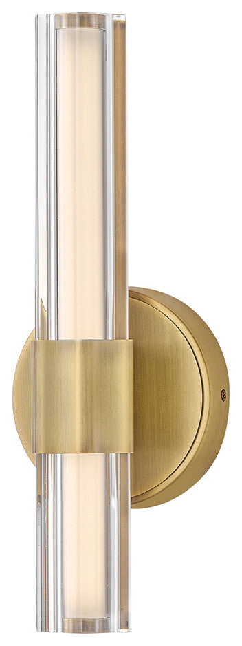 Hinkley Georgette Medium Led Sconce, Lacquered Brass