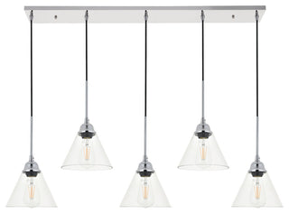 Chrome Finish 5-Light Pendant