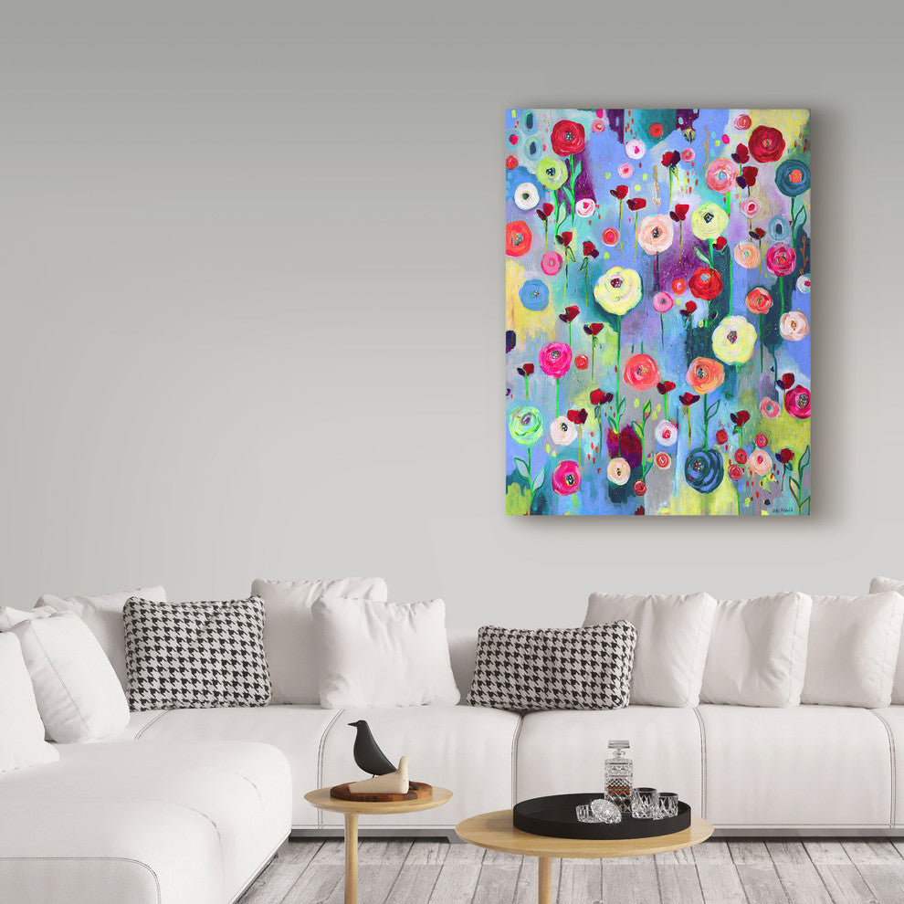Vicki Mcardle Art 'Flower Garden' Canvas Art, 19"x14"