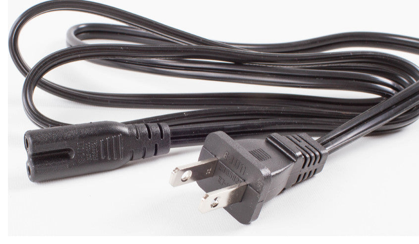 UL Listed 2 Prong Ac Power Cable For Power Supplies, 4'
