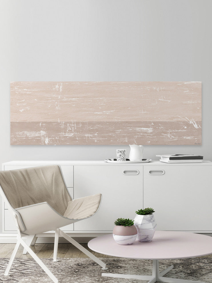 "Settled Sediment" Painting Print on Wrapped Canvas, 30x10