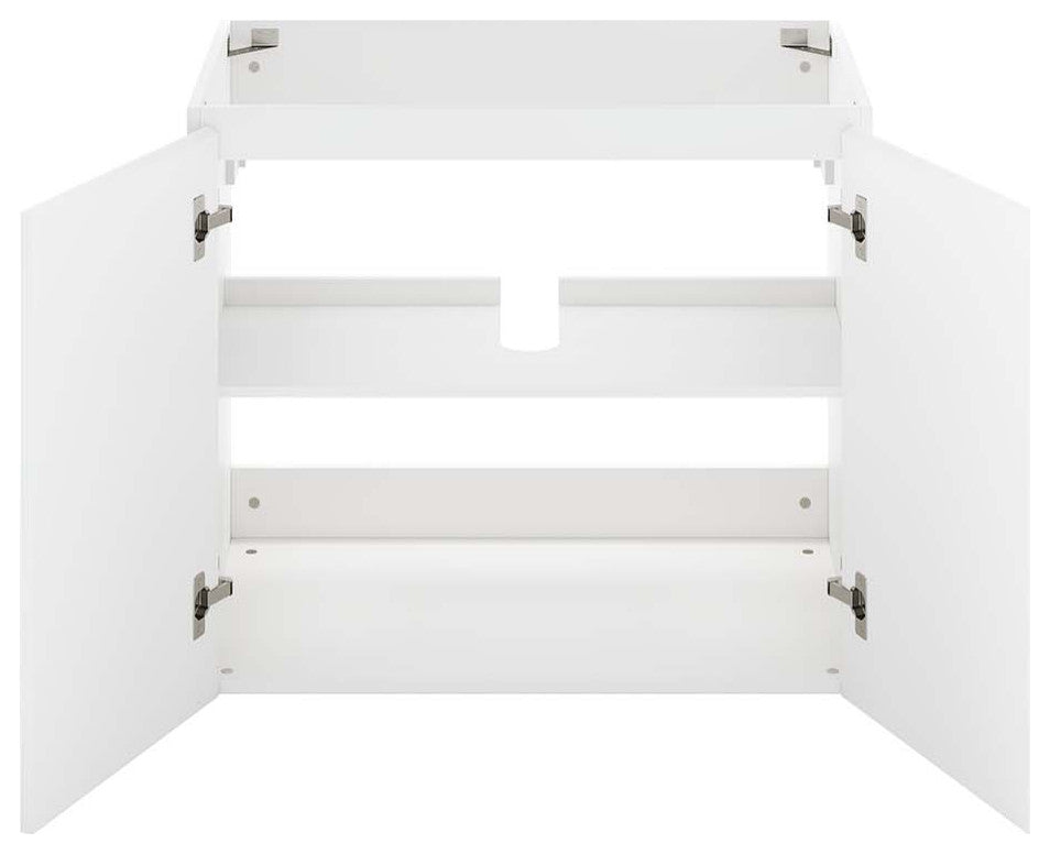 Vitality 30" Wall-Mount Bathroom Vanity, White