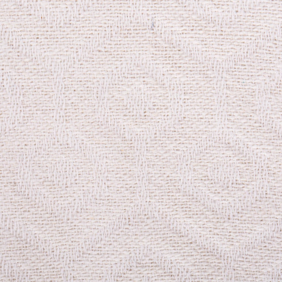 White Hexagon Throw