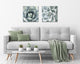 Soft Botanical Succulents by The Creative Bunch Studio, Assorted 2 Piece 20x20