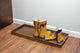 Classic Boot Tray for Boots, Shoes, Plants, Pet Bowls and More, Brass Finish