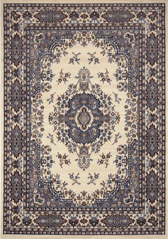 Home Dynamix Premium Sakarya Area Rug 7'8"x10'7", Border Porcelain
