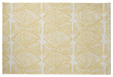 Cowry Cluster Rug, Yellow, 3'x5'