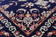 Wool and Silk Signed Authentic Persian Isfahan Hand Knotted Area Rug, 4'x6'