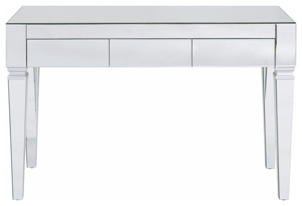 Silver Mirrored Glam Desk