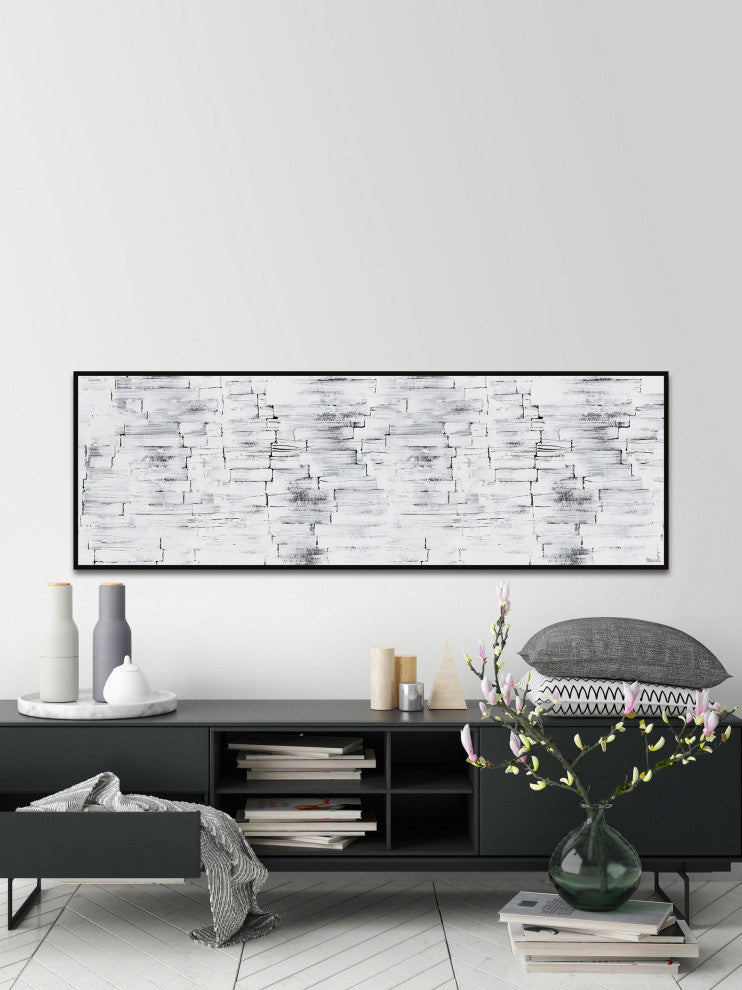 "Bare Imagination" Floater Framed Painting Print on Canvas, 60x20