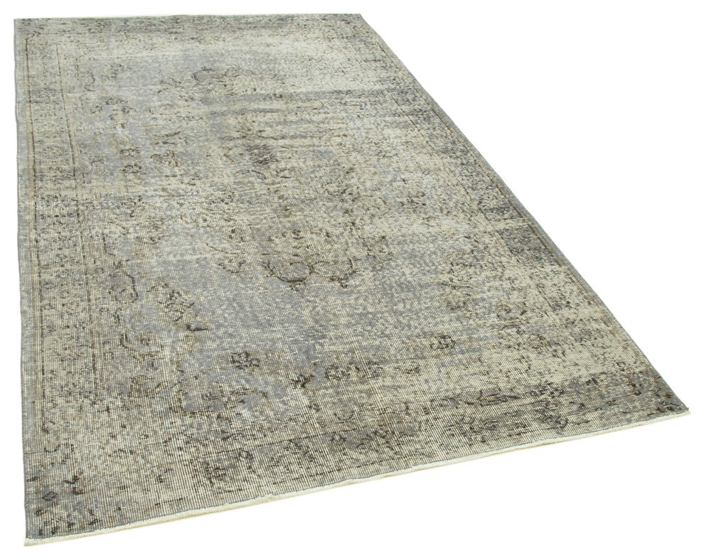 Rug N Carpet - Hand-knotted Anatolian 4' 10" x 8' 1" Vintage Overdyed Area Rug