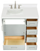 Ariel Stafford 37" Single Left Offset Rectangle Sink Bathroom Vanity