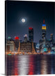 "SuperMoon" Wrapped Canvas Art Print, 26"x36"x1.5"