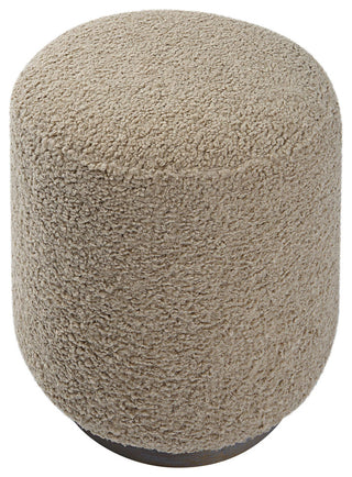 Uttermost 23714 Avila 16"W Standard Ottoman - Walnut / Latte