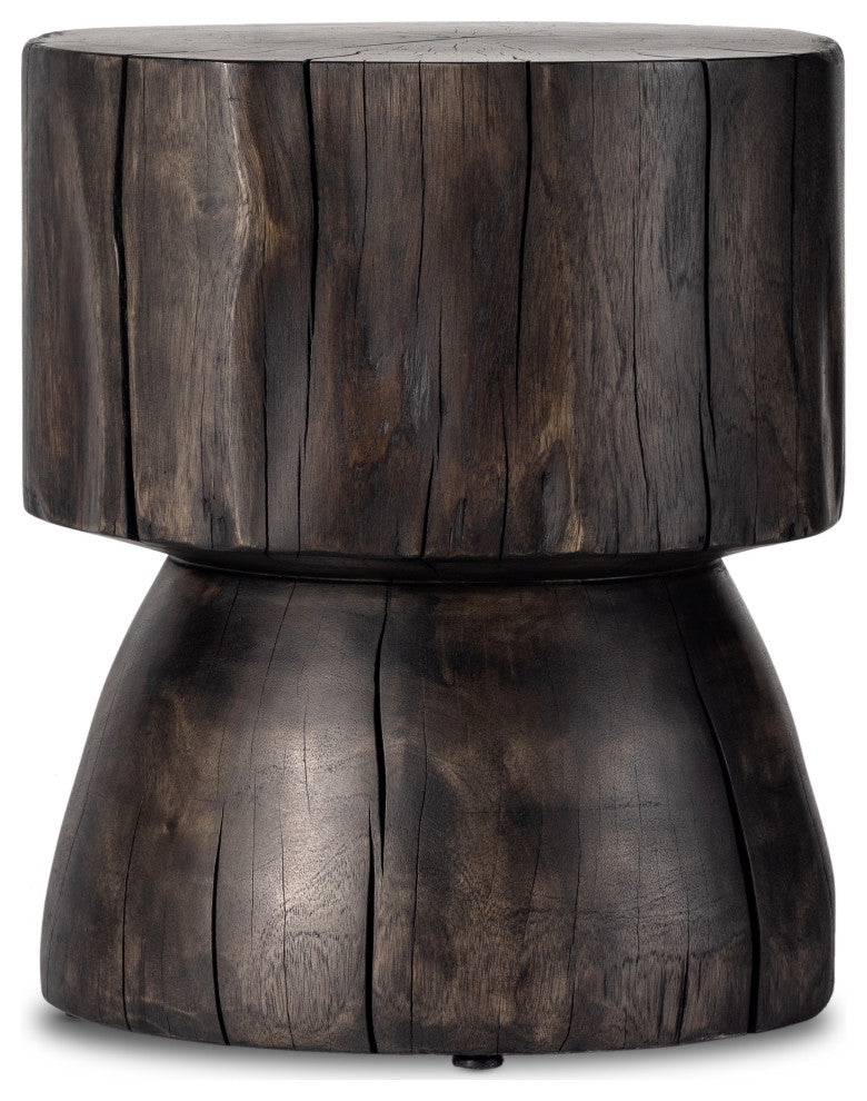 Tino End Table-Rubbed Black