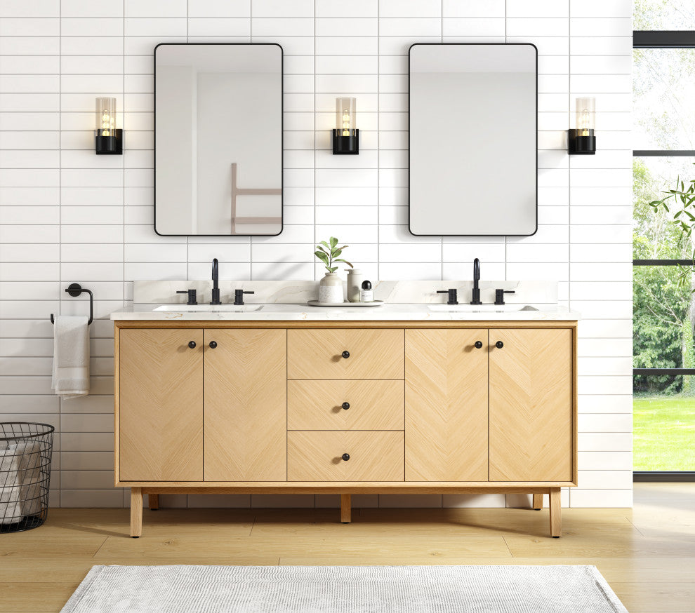 Adelle Vantiy Only Collection, Natural Oak, 72