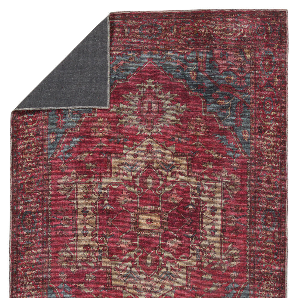 Vibe by Jaipur Living Gloria Medallion Red/ Blue Area Rug 7'10"X10'