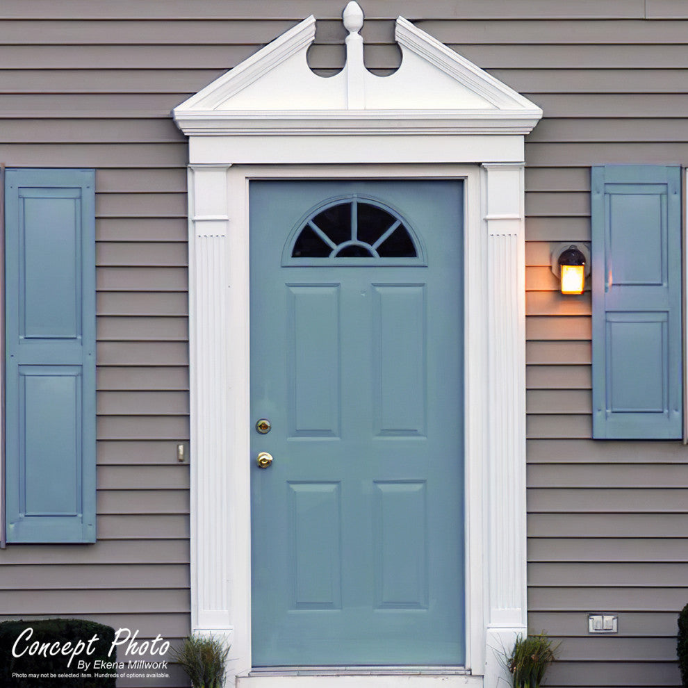 48"W x 24"H x 2"P Half Round Sunburst Pediment