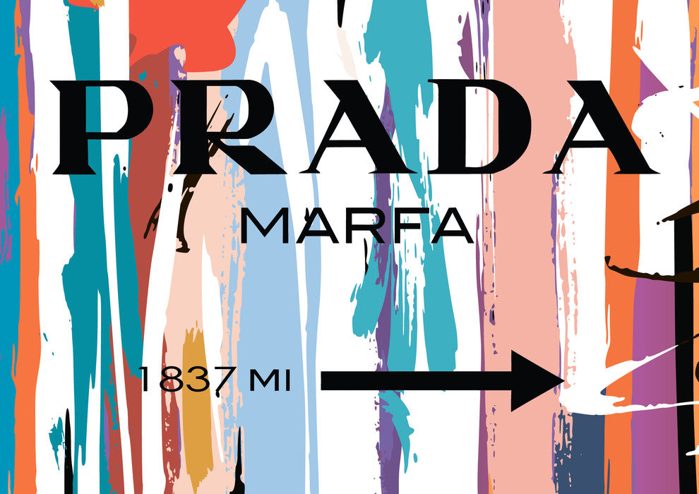 Prada Marfa Fashion Poster, Large
