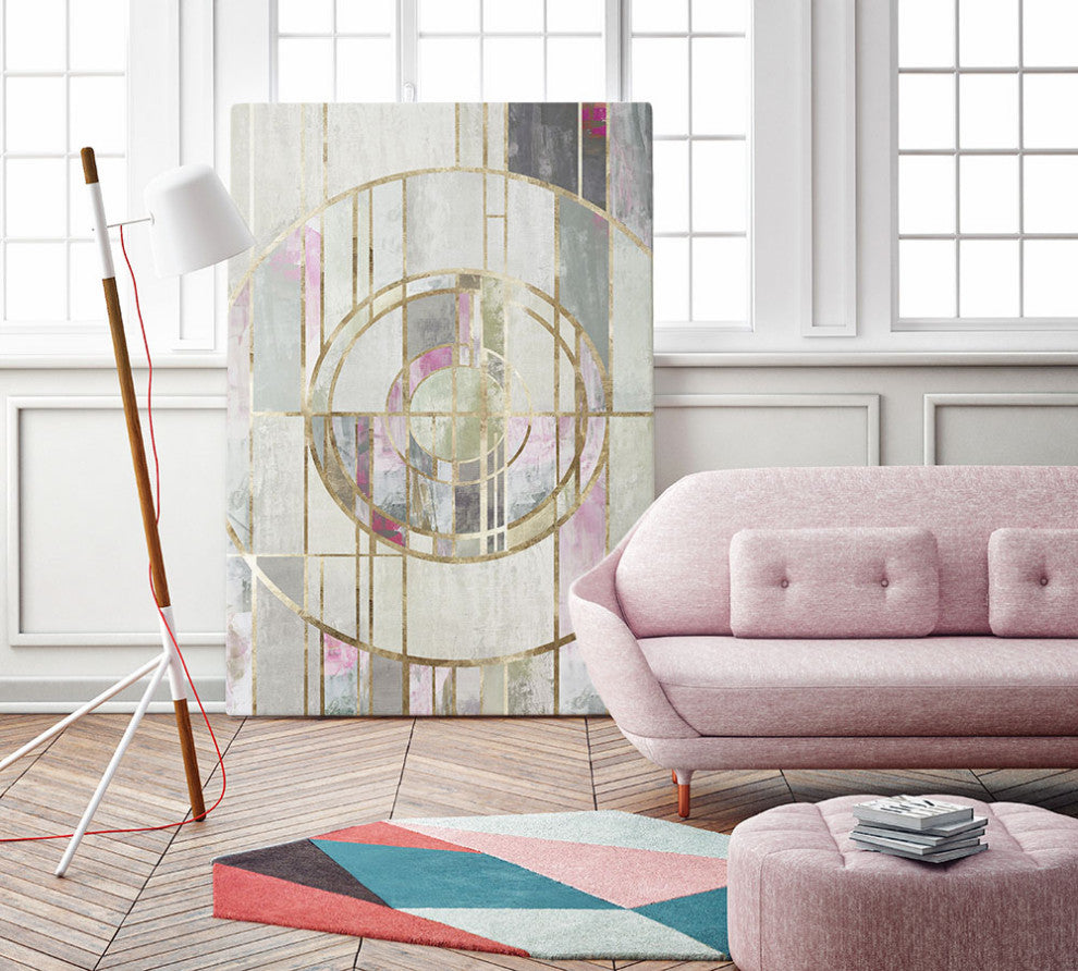 "Blush Deco I" Fine Art Giant Canvas Print, 54"x84"