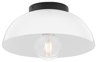 Lark Stu Small Flush Mount, Black