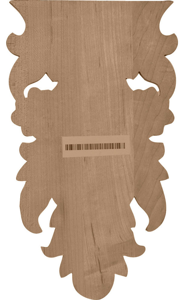 4 1/4"W x 7 1/4"H x 3/4"D, Small Dover Drop, Alder